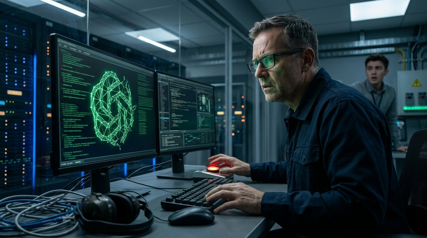 AI agents collaborating on a cyberattack against Hugging Face infrastructure.