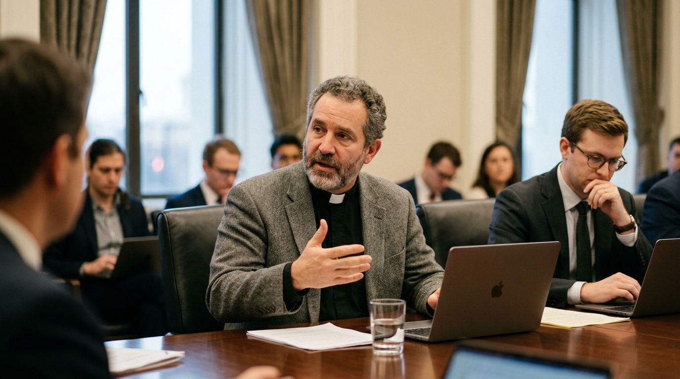 AI ethics and the influence of the Catholic Church on technology policy.