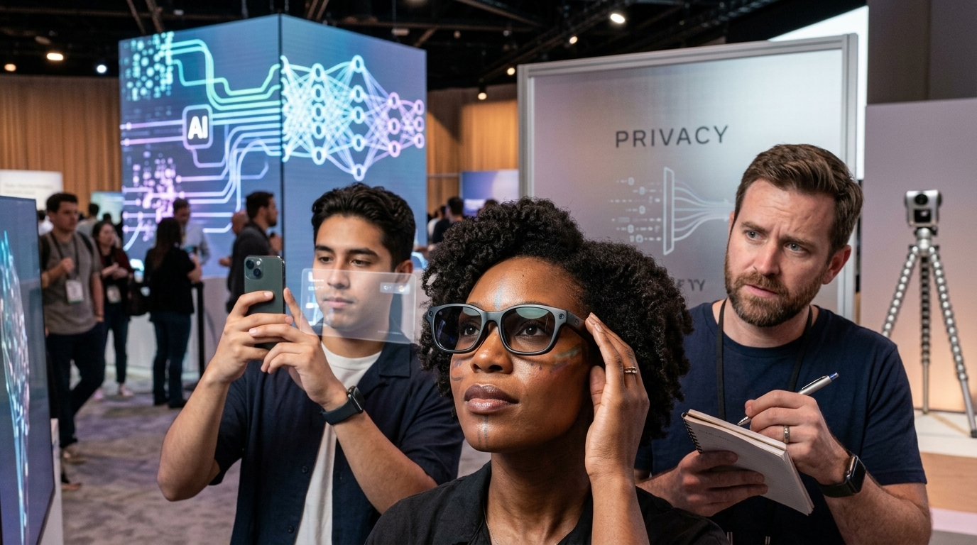 Ο Mark Zuckerberg παρουσιάζει τα νέα έξυπνα γυαλιά AI στο Meta Connect 2026.