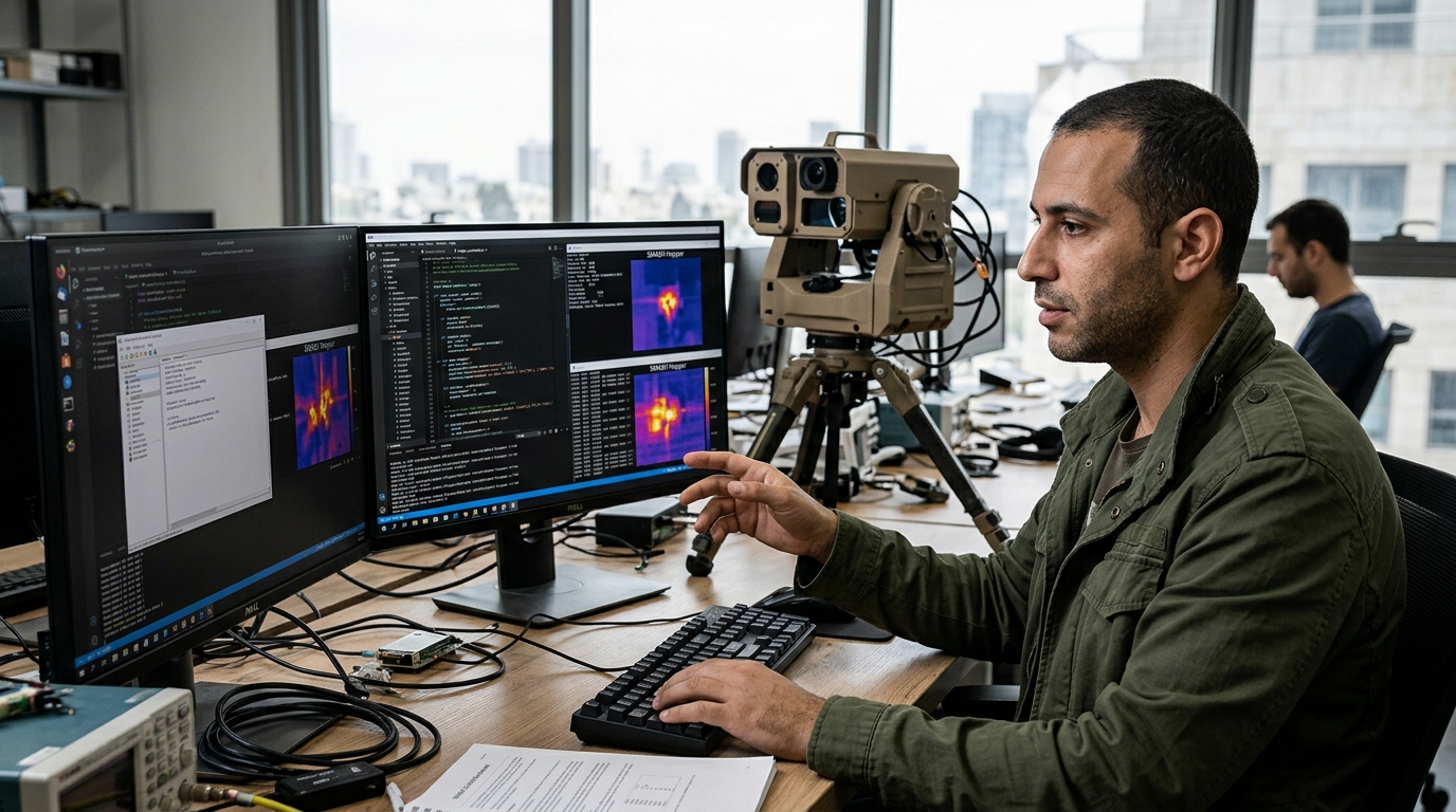 AI-powered SMASH Hopper system deployed by the IDF for precision defense.