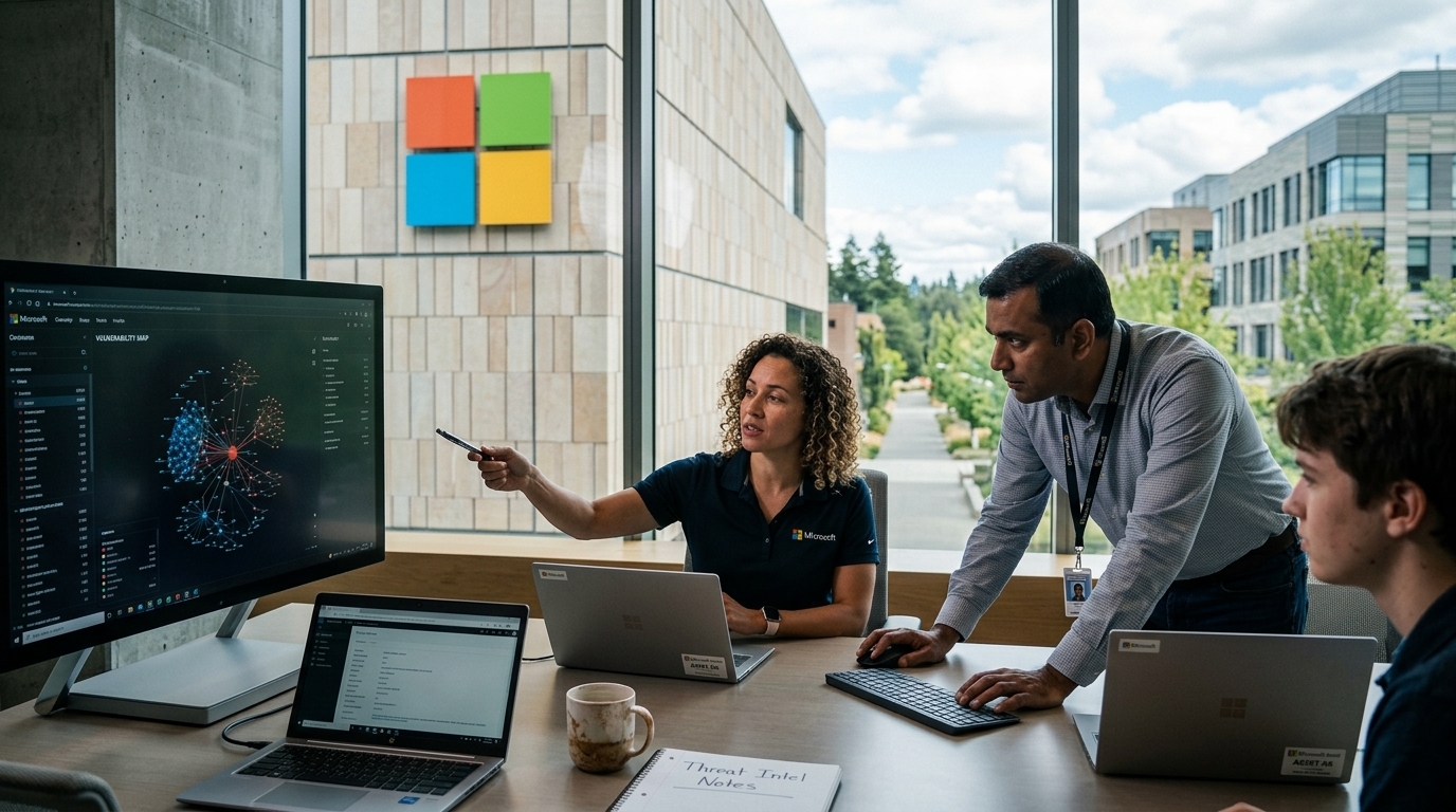 Γράφημα της Microsoft για την κυβερνοασφάλεια και την επίδραση της AI στις ψηφιακές επιθέσεις.