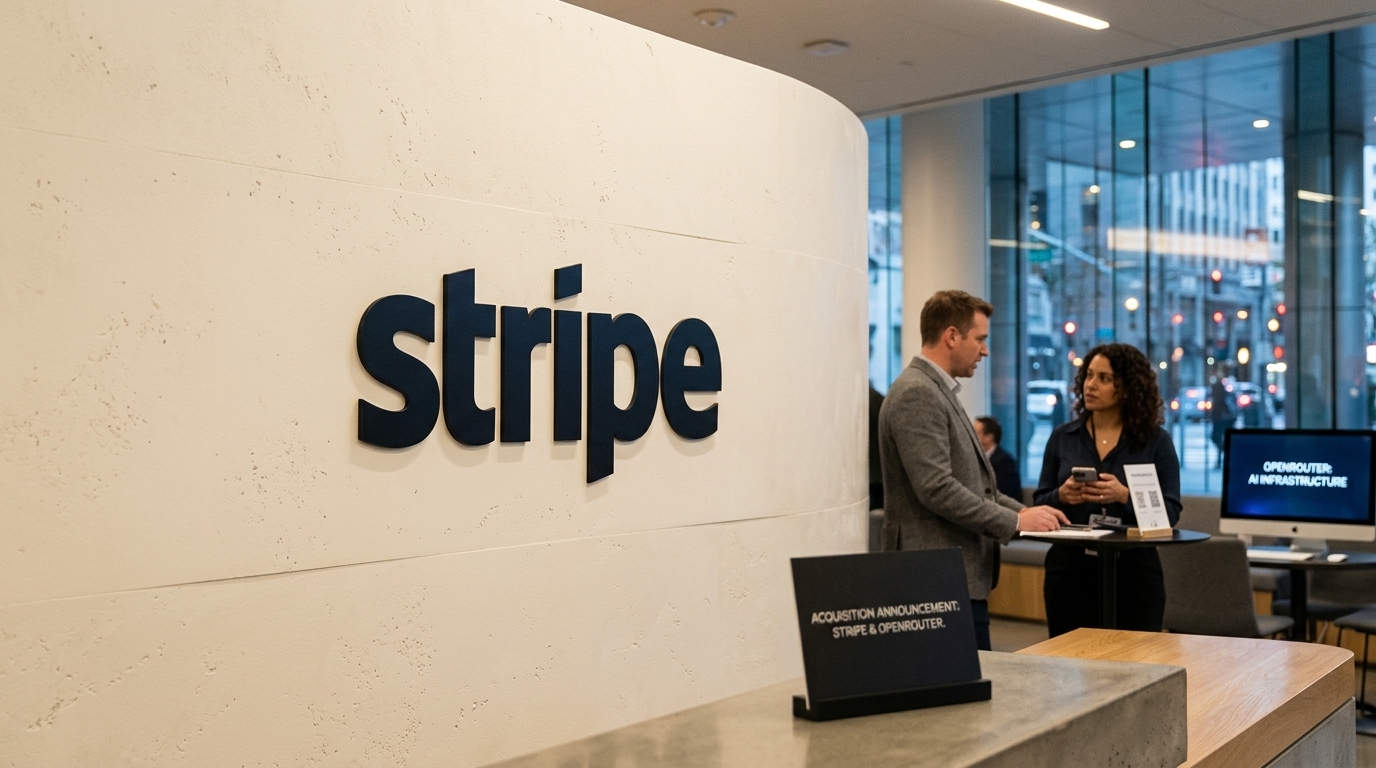 Stripe and OpenRouter logos representing the $7 billion AI acquisition deal.