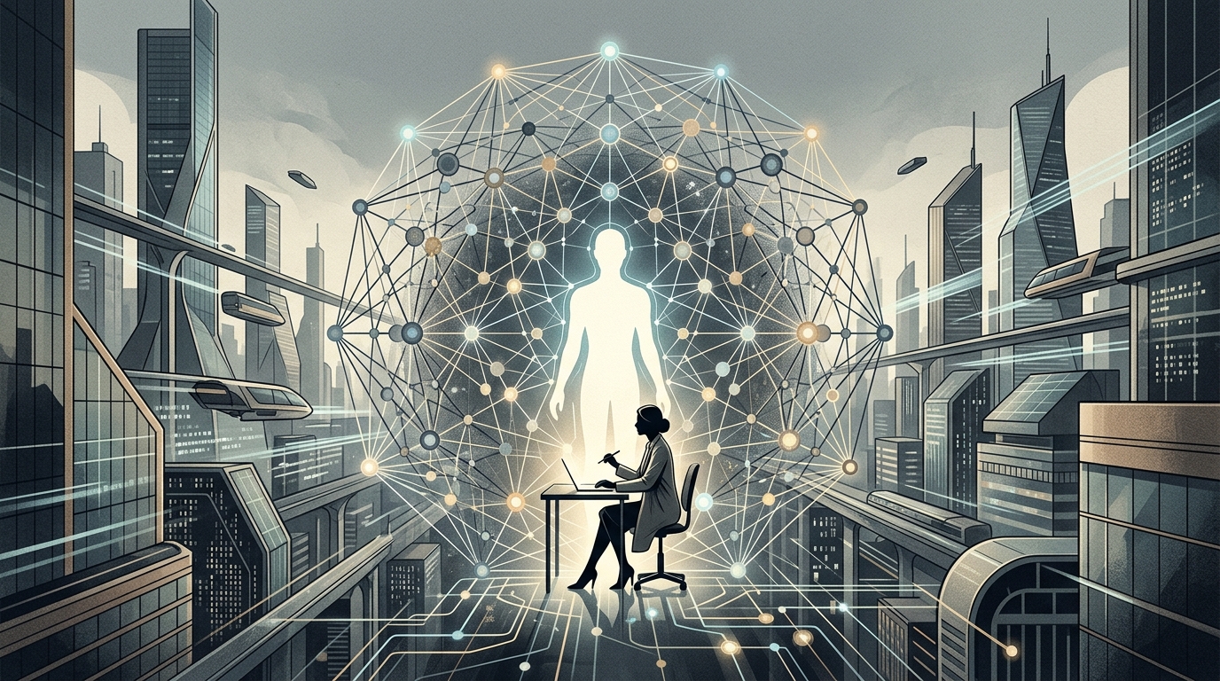 Synergy between human creativity and artificial intelligence.