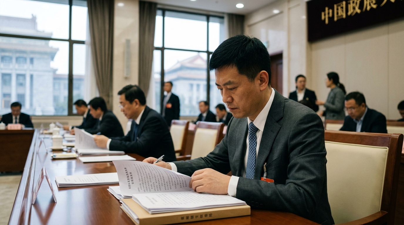 Digital representation of China and Artificial Intelligence illustrating regulatory control.