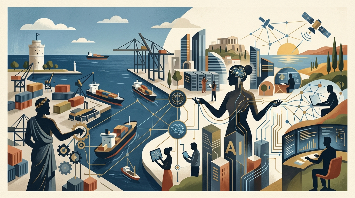 The new Deloitte AI hub in Thessaloniki focusing on Artificial Intelligence.