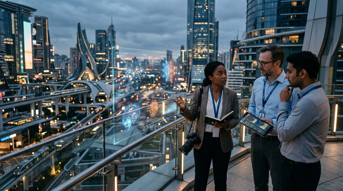 Modern data center infrastructure supporting AI progress in 2026.