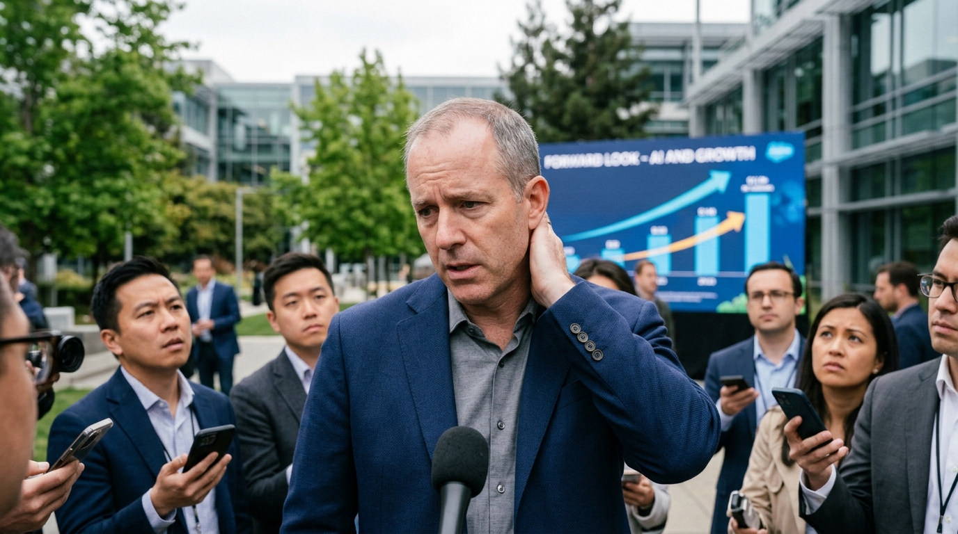 Salesforce Gives Lukewarm Outlook That Fuels Disruption Fear as AI Reshapes Software