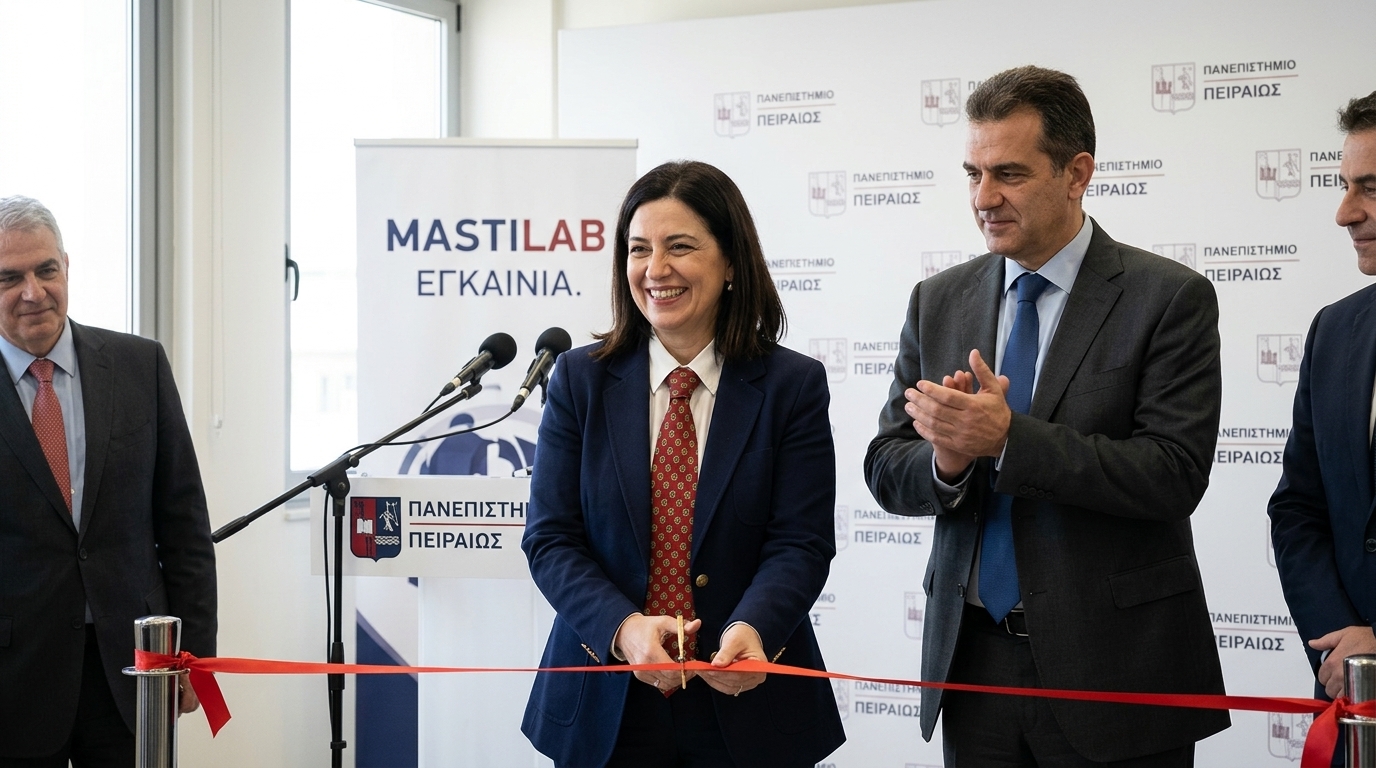 Researchers at the University of Piraeus MASTILAB laboratory for sustainable development and environment.
