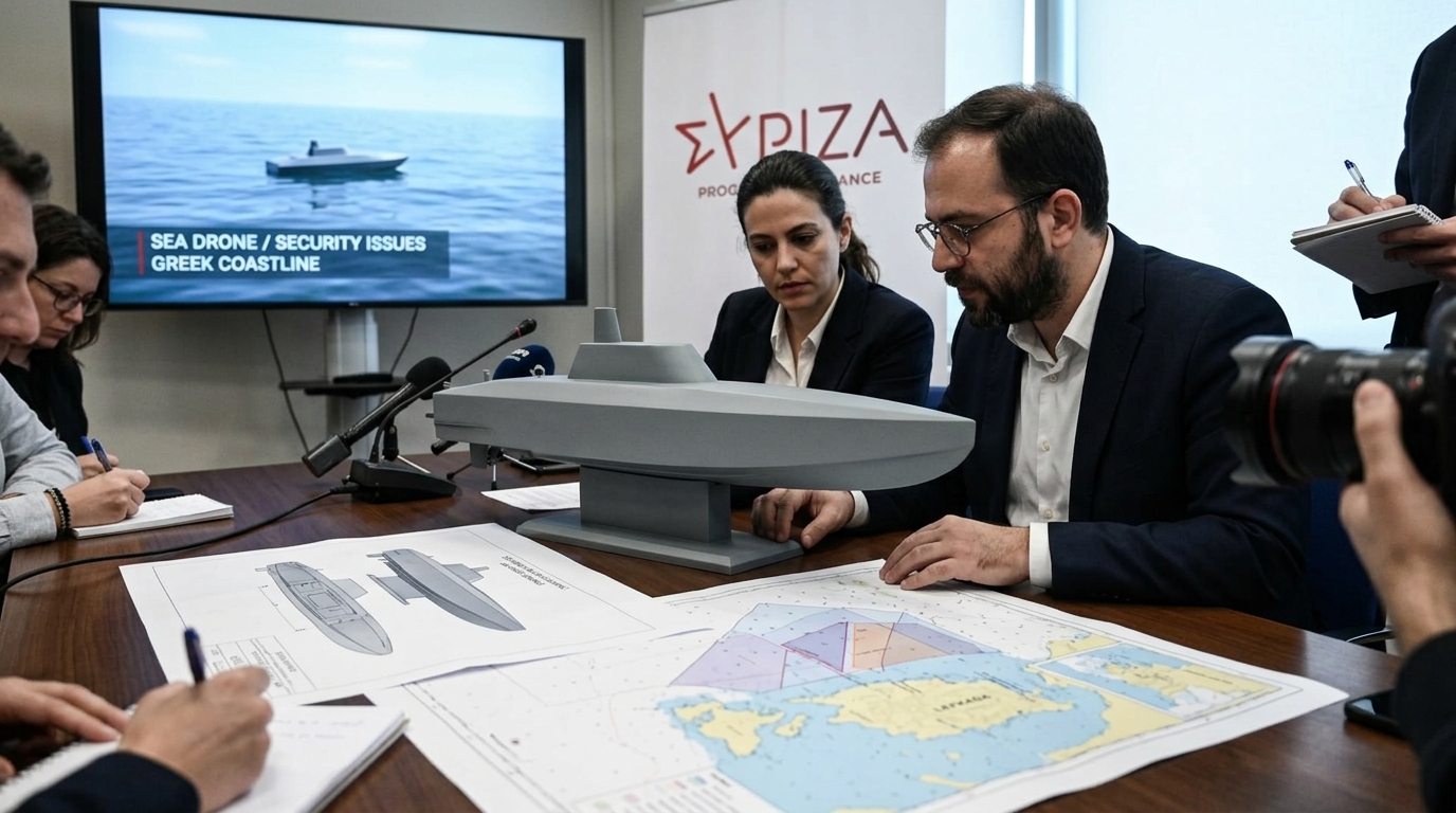 ΣΥΡΙΖΑ για θαλάσσιο drone στη Λευκάδα: Η πρόκληση των αυτόνομων απειλών και το κενό ασφαλείας στις ελληνικές θάλασσες
