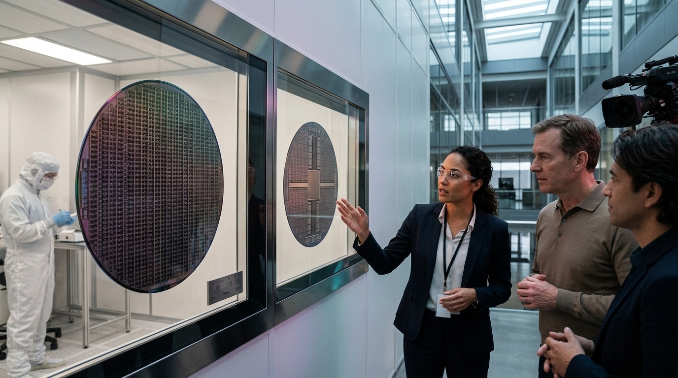 The new Apple M6 chip featuring 2nm architecture for enhanced AI computing.