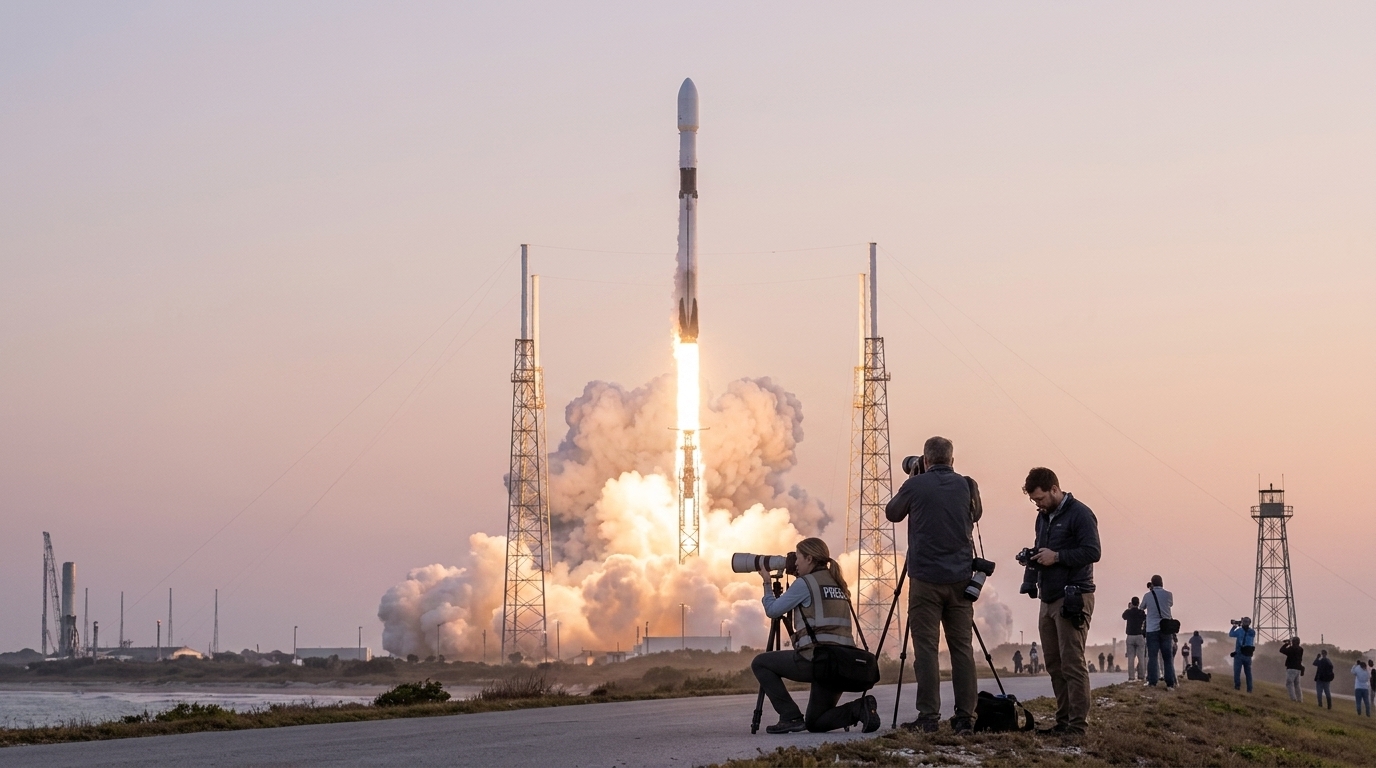 Εκτόξευση πυραύλου SpaceX με τον πρώτο εμπορικό πυρηνικό δορυφόρο σε τροχιά.