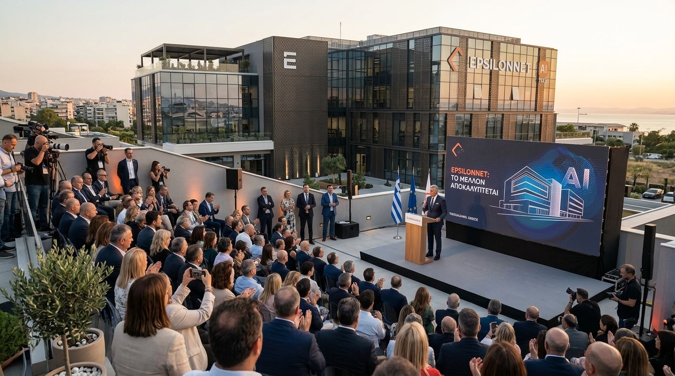 The new EpsilonNet headquarters in Thessaloniki supporting digital transformation in Greece.