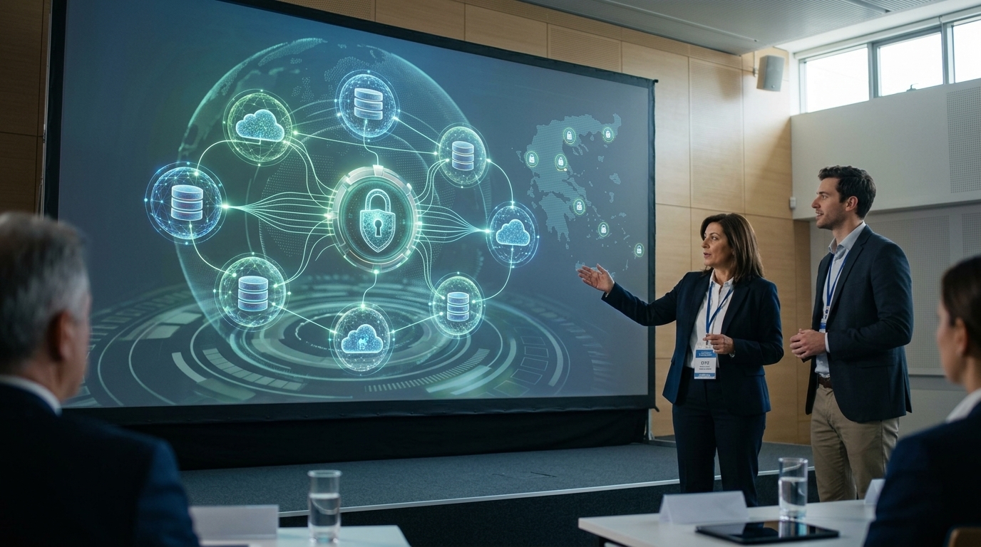 Cloud infrastructure and databases for the Greek public sector by OTE and UniSystems.