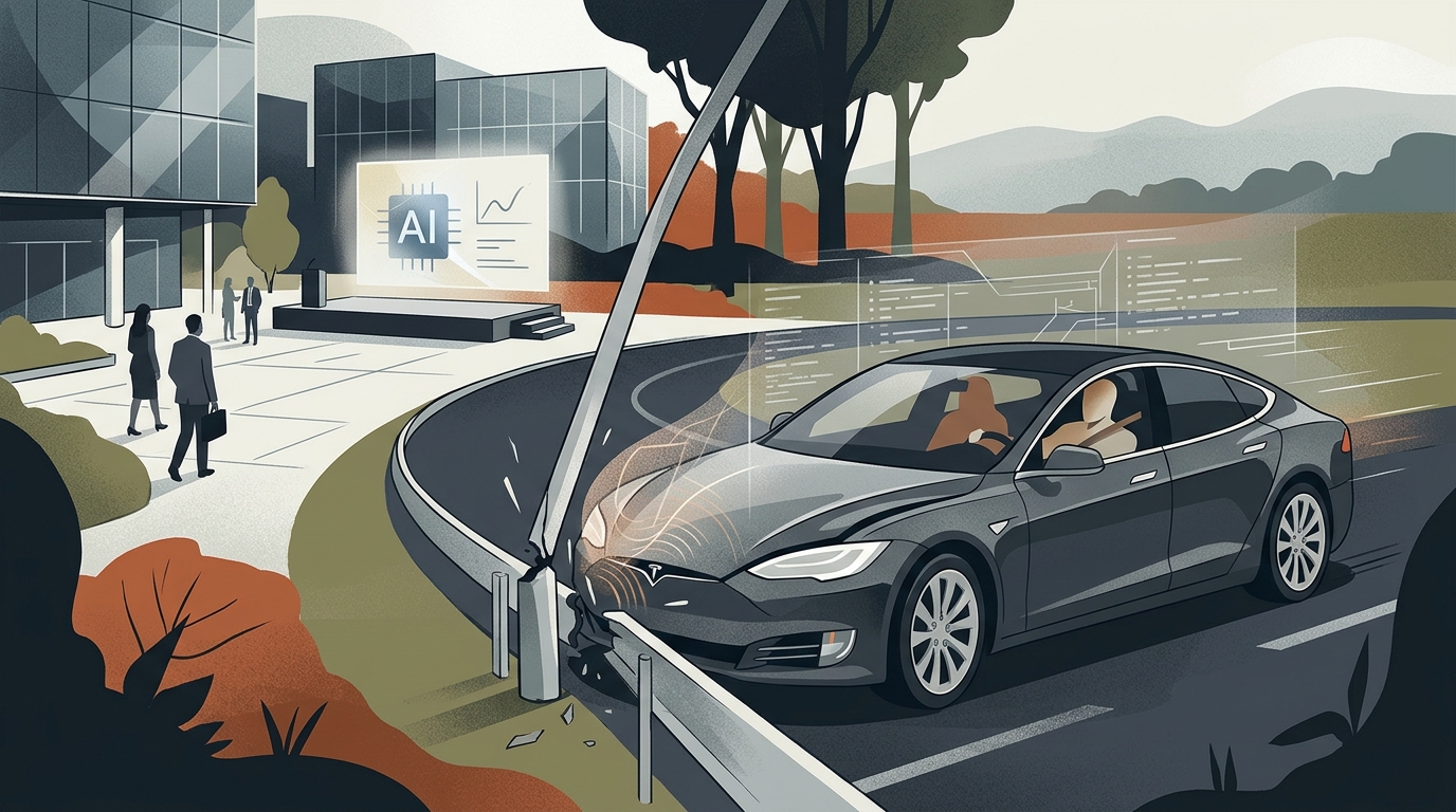 Kyle Shanahan's Tesla involved in an Autopilot crash in Palo Alto.