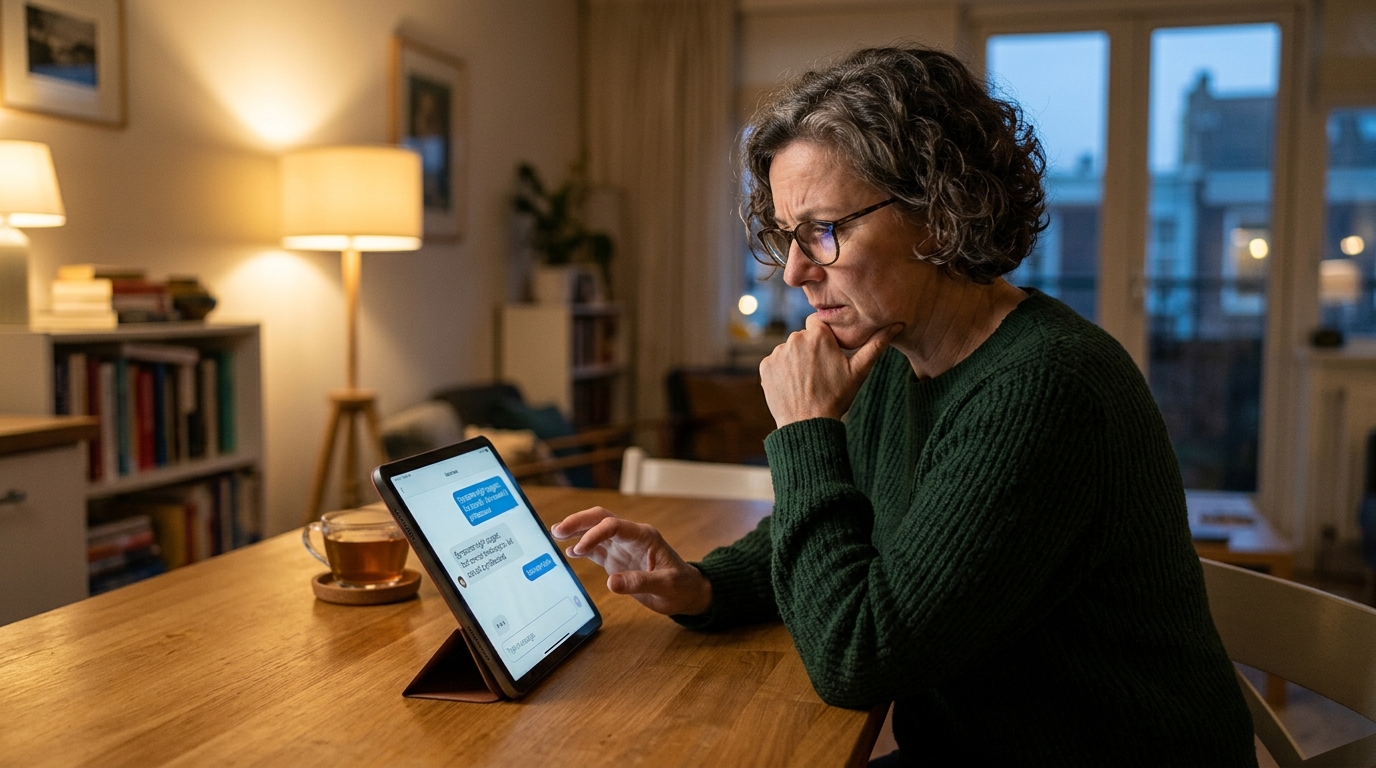 AI digital assistant analyzing medical data on a screen for diagnosis.