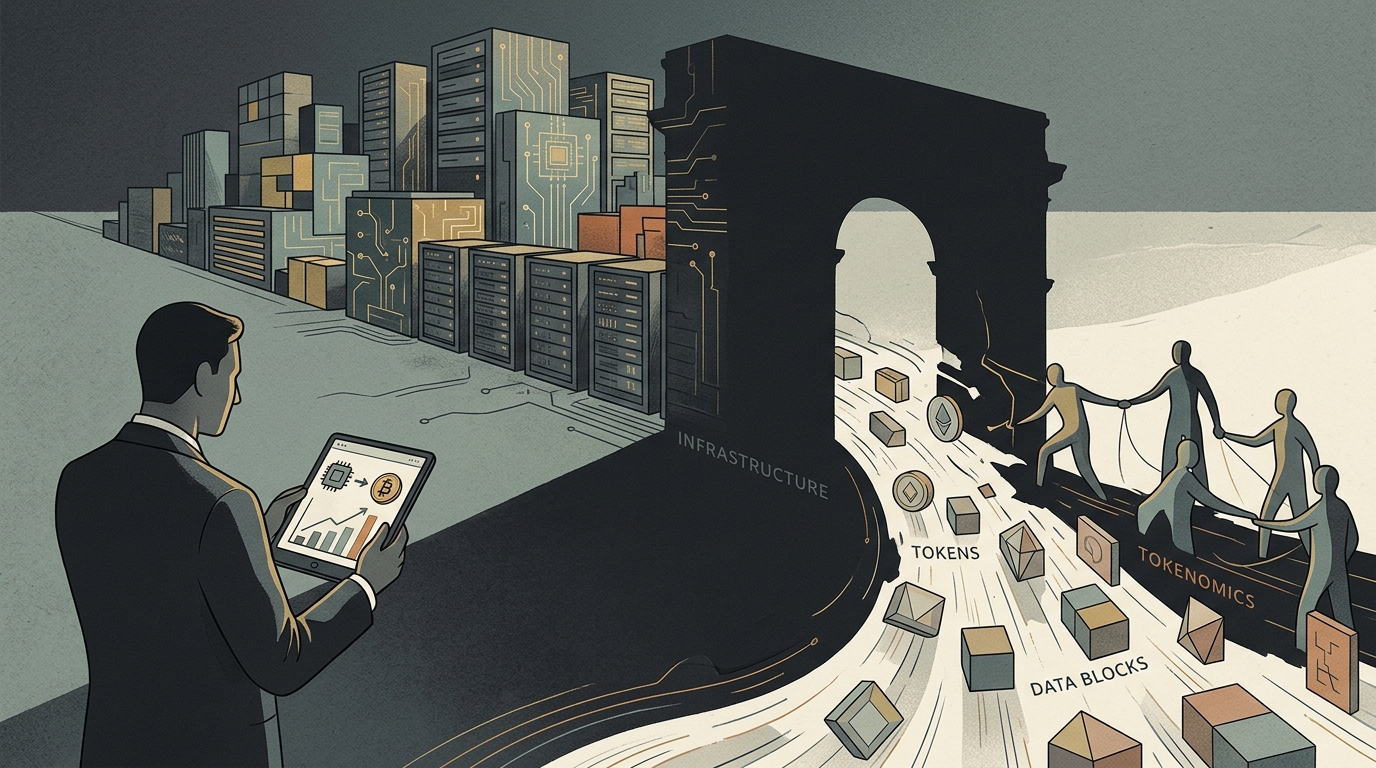 Digital visualization of AI infrastructure and financial data representing trillion-dollar market shifts.