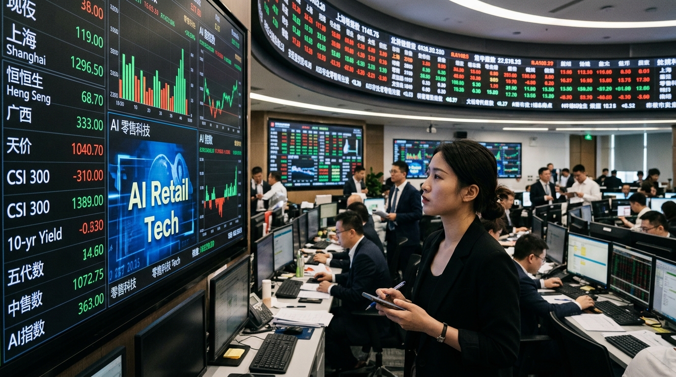 AI digital avatar hosting a live stream for Chinese e-commerce.
