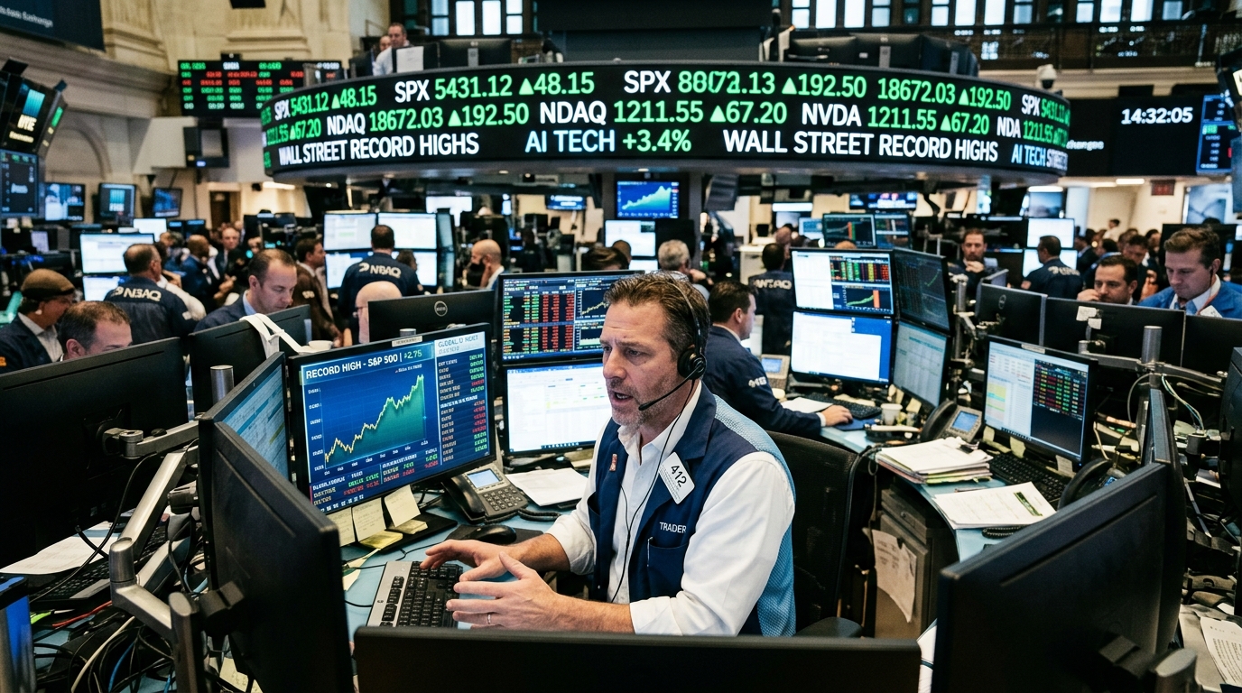 Wall Street σε Ιστορικά Υψηλά: Η Τεχνητή Νοημοσύνη ως η Νέα «Ατμομηχανή» της Παγκόσμιας Οικονομίας