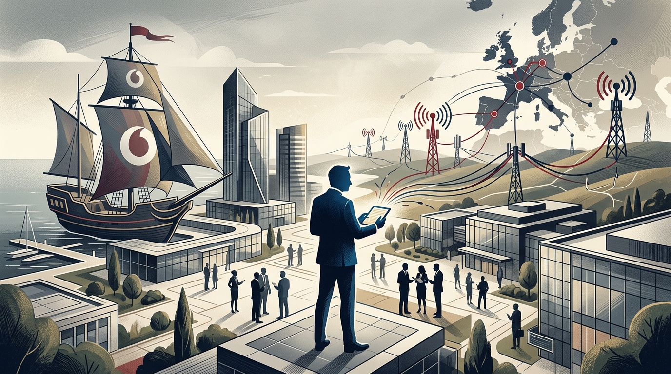 Xavier Niel portrait regarding his investment in Vodafone and European telecoms.