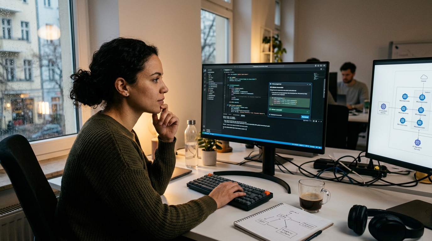 Software developer using AI tools for code generation and security analysis.
