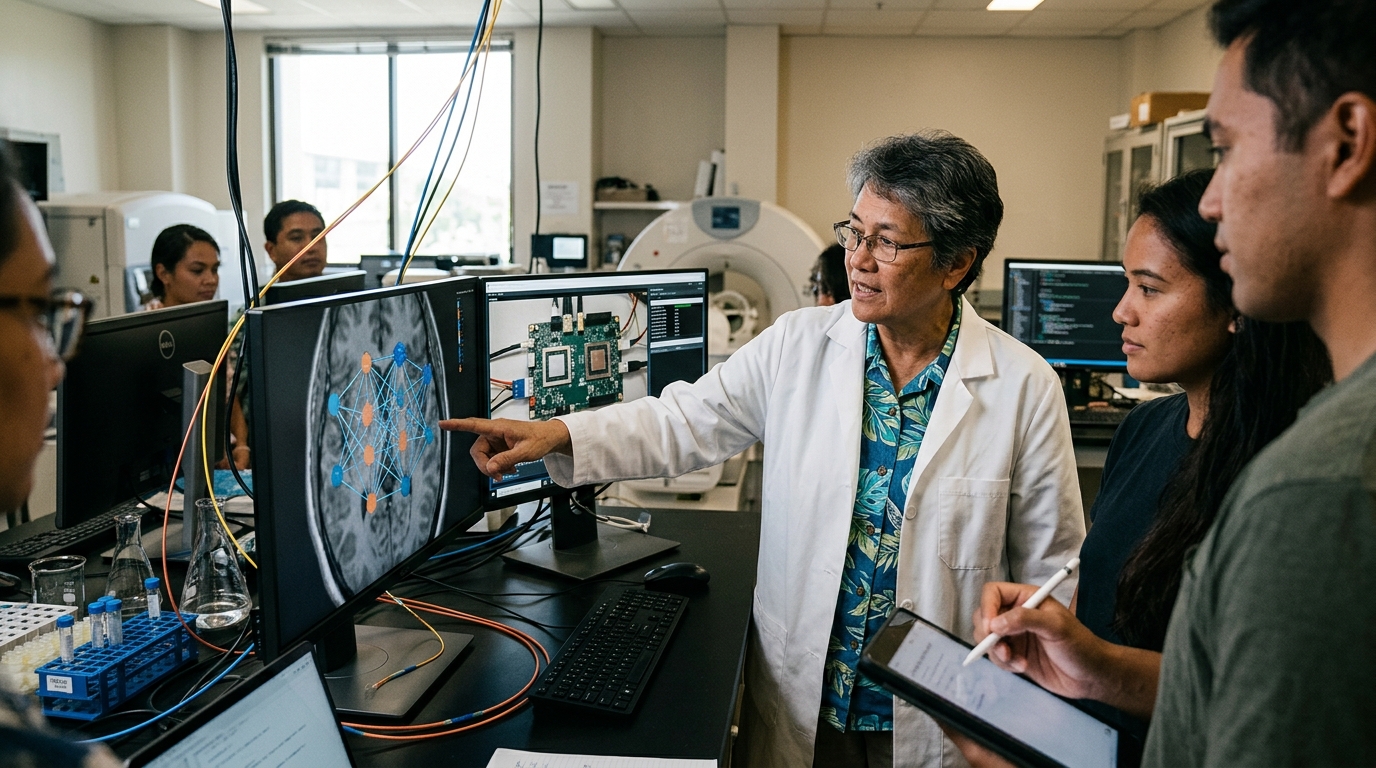 University of Hawaii researchers working on AI medical research projects for healthcare equity.