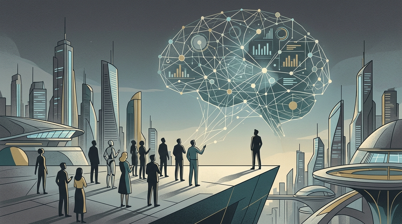 Πορτρέτο του Έλον Μασκ που αναλύει την εξέλιξη της Τεχνητής Νοημοσύνης.