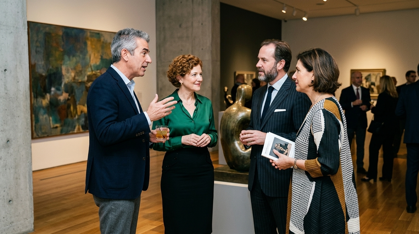 Dialogue on art ethics and the future of cultural institutions.