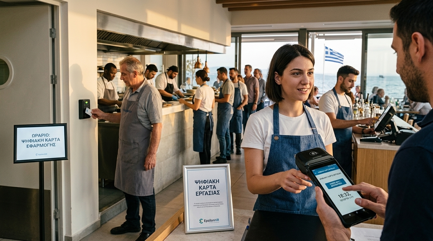 Digital Work Card system implementation for the Greek tourism and catering sectors.