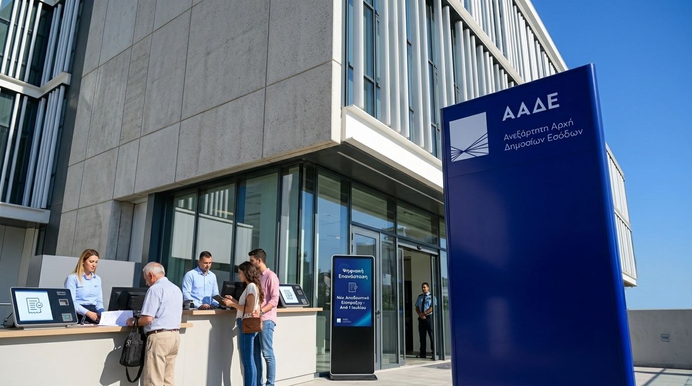 The new AADE digital proof of collection on the MyAADE platform.