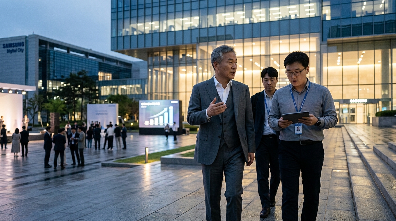 Samsung semiconductor chips designed for Artificial Intelligence applications.