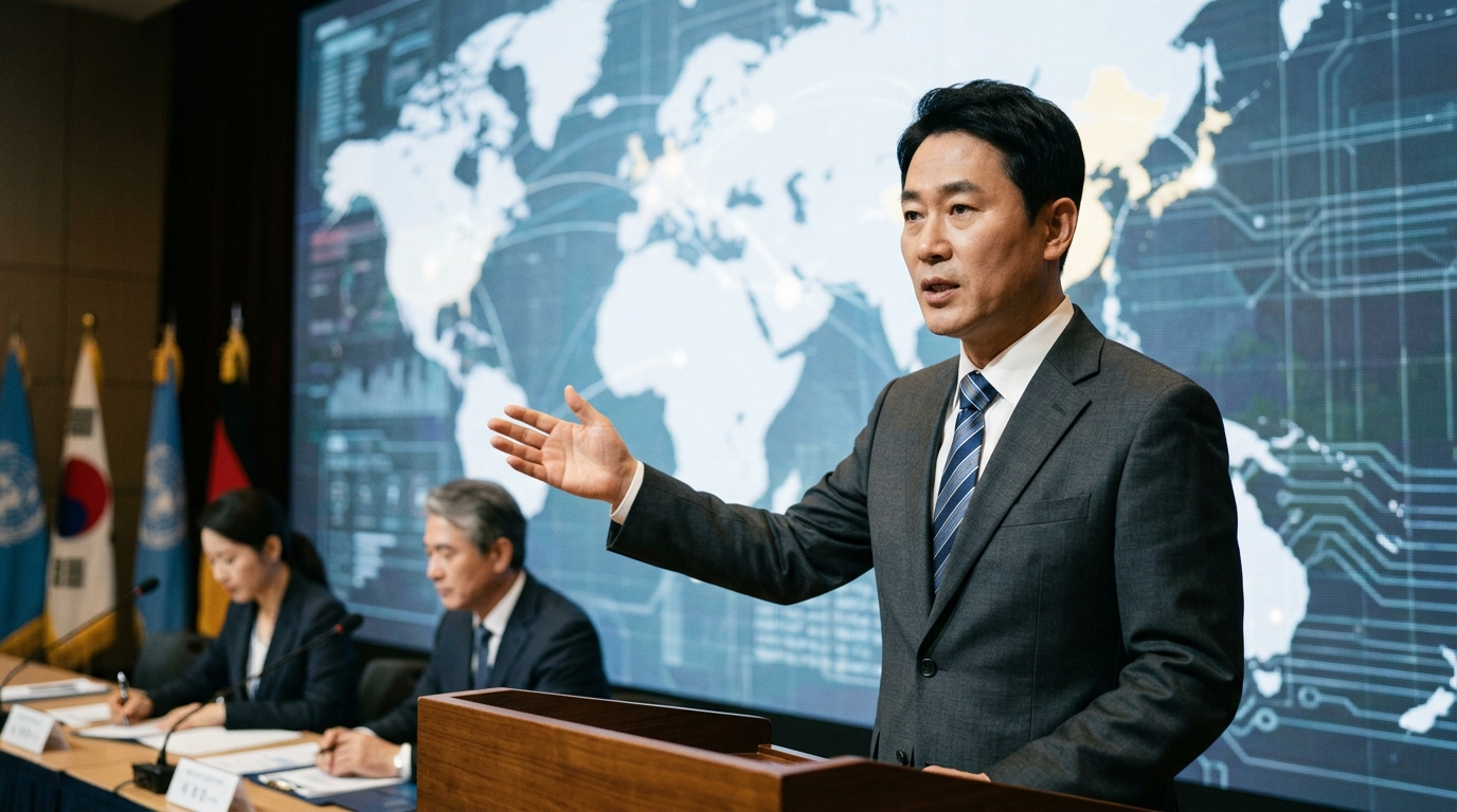 Samsung semiconductor manufacturing facility in South Korea for AI chip production.