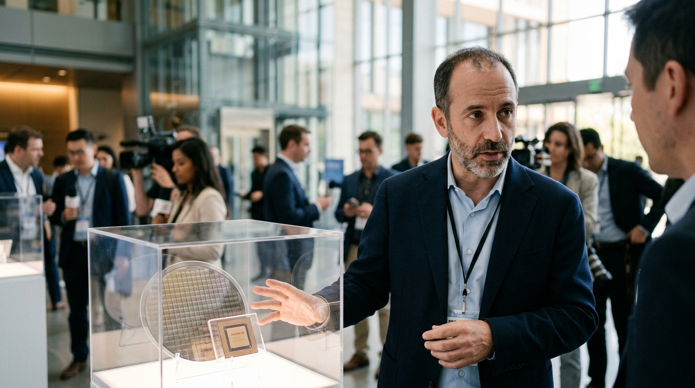 Επεξεργαστές AI της Huawei και το λογότυπο του DeepSeek V4 σε φόντο τεχνολογίας.