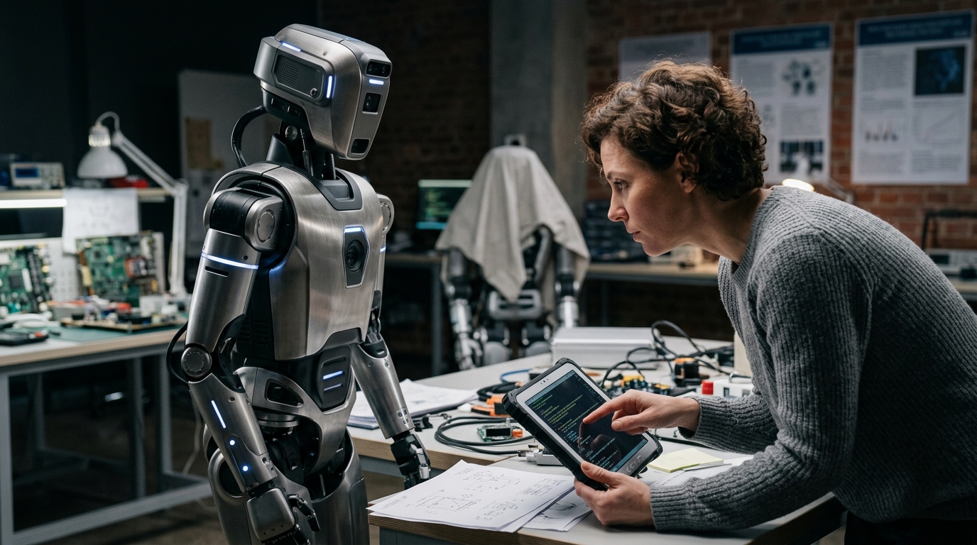 An AI-driven robotic arm illustrating vulnerabilities and the risks of AI jailbreaking in modern robotics.