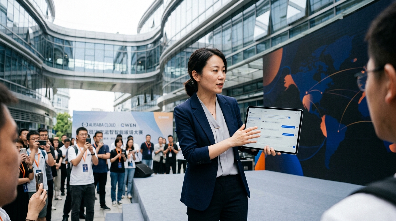 Alibaba Taobao user interface featuring AI Chat-Shopping powered by the Qwen model.